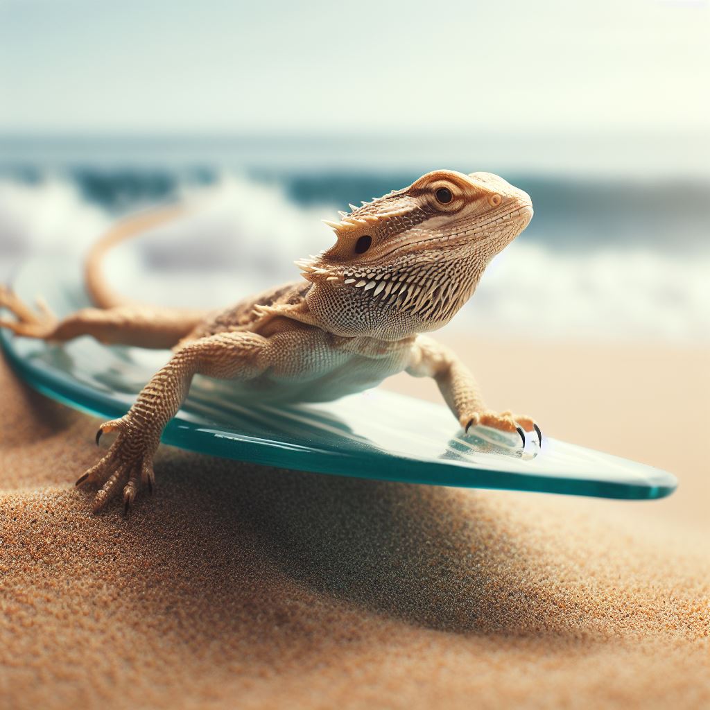 Glass Surfing: Why Do Bearded Dragons Do It?